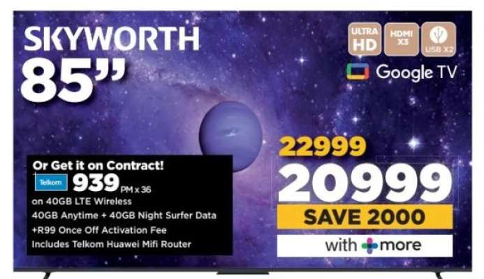 Skyworth 85" TV
