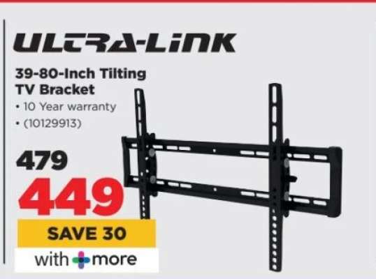 Ultra-Link 39-80-Inch Tilting TV Bracket