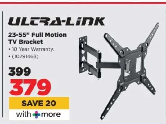 Ultra-Link 23-55” Full Motion TV Bracket