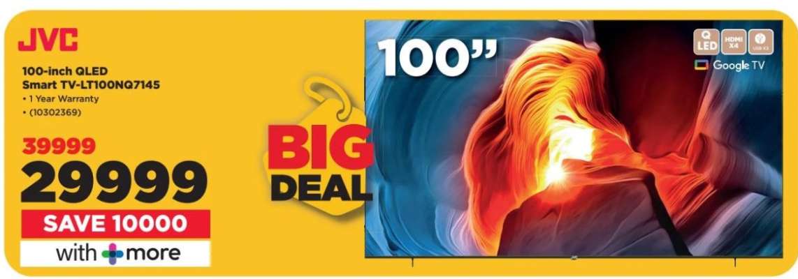 JVC 100-inch QLED Smart TV-LT100NQ7145