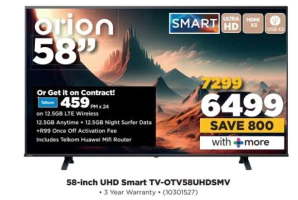 58-inch UHD Smart TV-OTV58UHDSMV