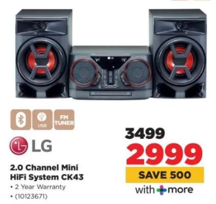 2.0 Channel Mini HiFi System CK43