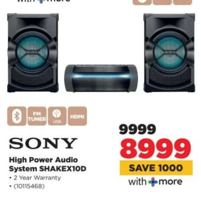 Sony High Power Audio System SHAKE-X10D
