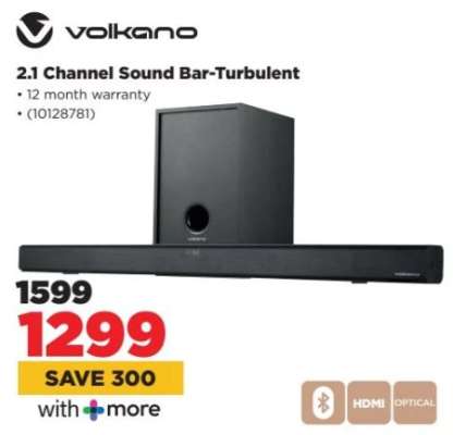 Volkano 2.1 Channel Sound Bar-Turbulent