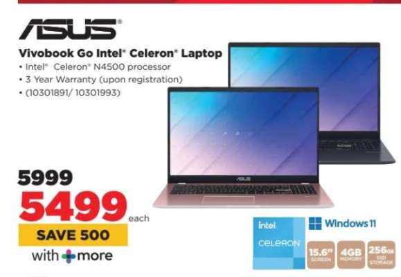 ASUS Vivobook Go Intel Celeron Laptop