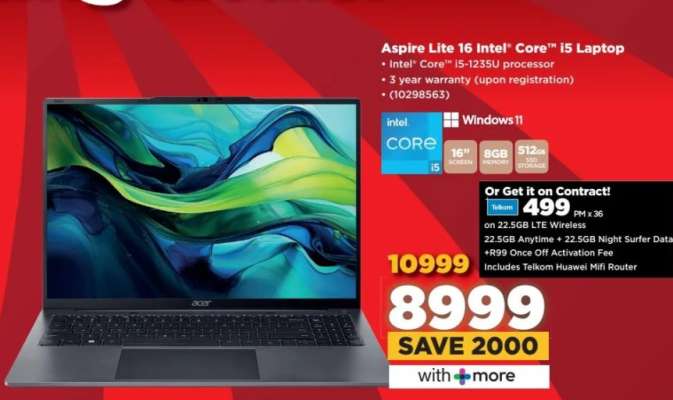 Aspire Lite 16 Intel Core i5 Laptop
