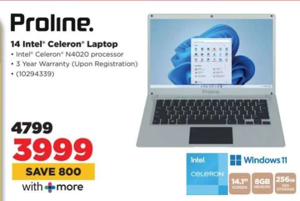 Proline 14 Intel® Celeron® Laptop