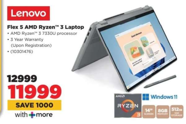 Lenovo Flex 5 AMD Ryzen™ 3 Laptop