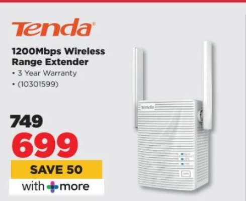 Tenda 1200Mbps Wireless Range Extender