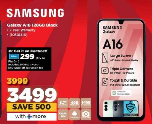 Samsung Galaxy A16 128GB Black