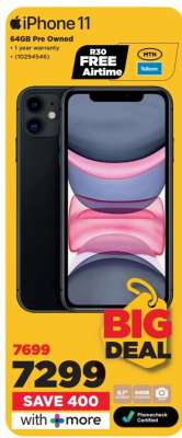 iPhone 11 64GB Pre Owned