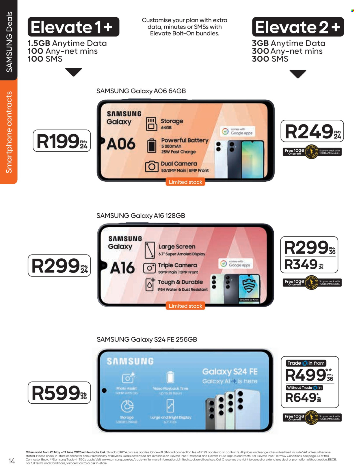Cell C specials - 05.01.2025 - 06.17.2025. 