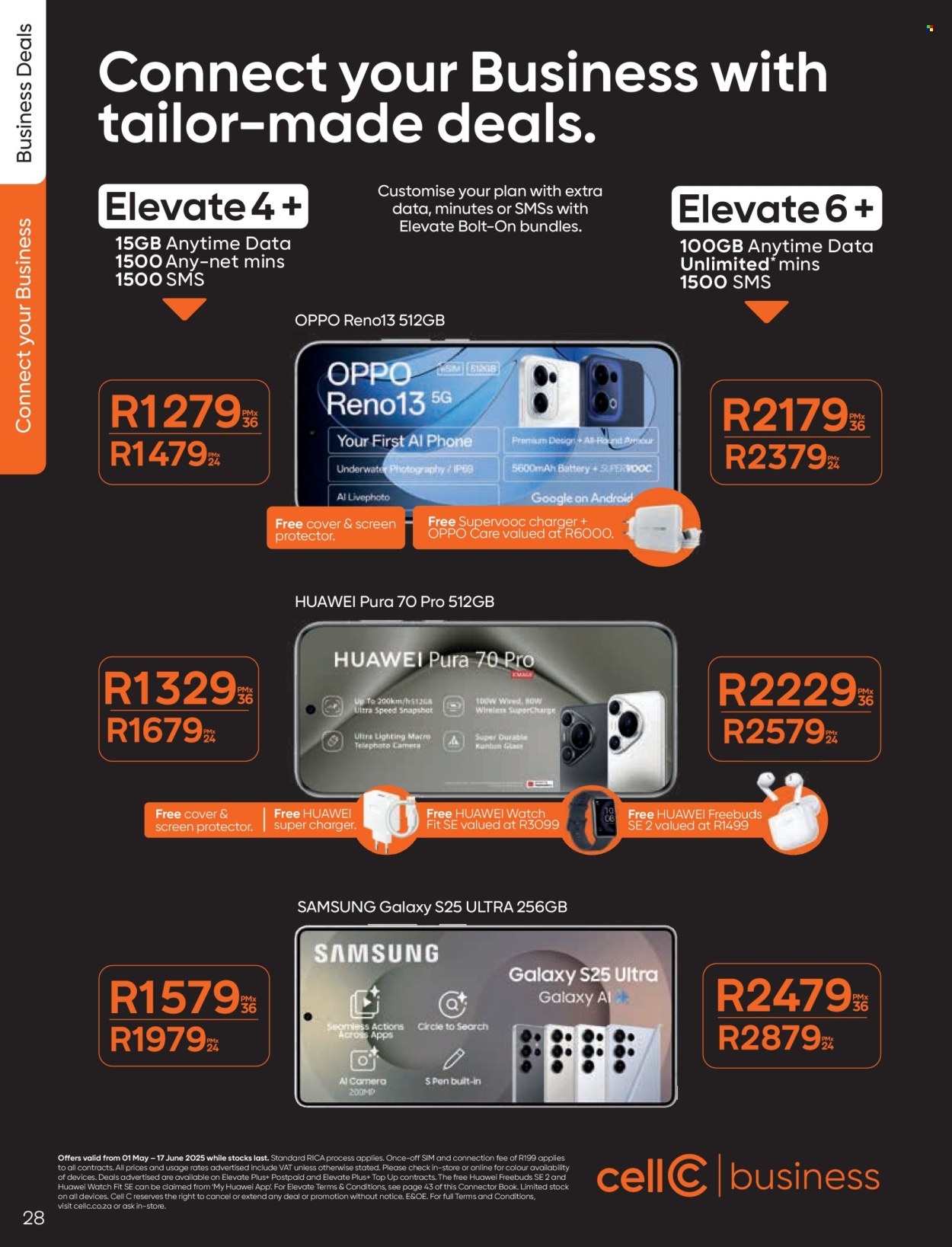 Cell C specials - 05.01.2025 - 06.17.2025. 