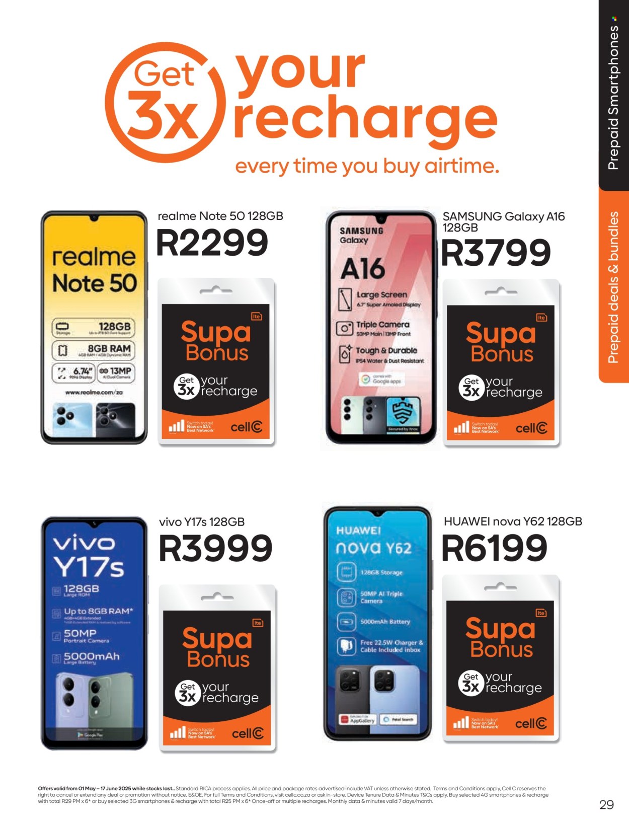 Cell C specials - 05.01.2025 - 06.17.2025. 