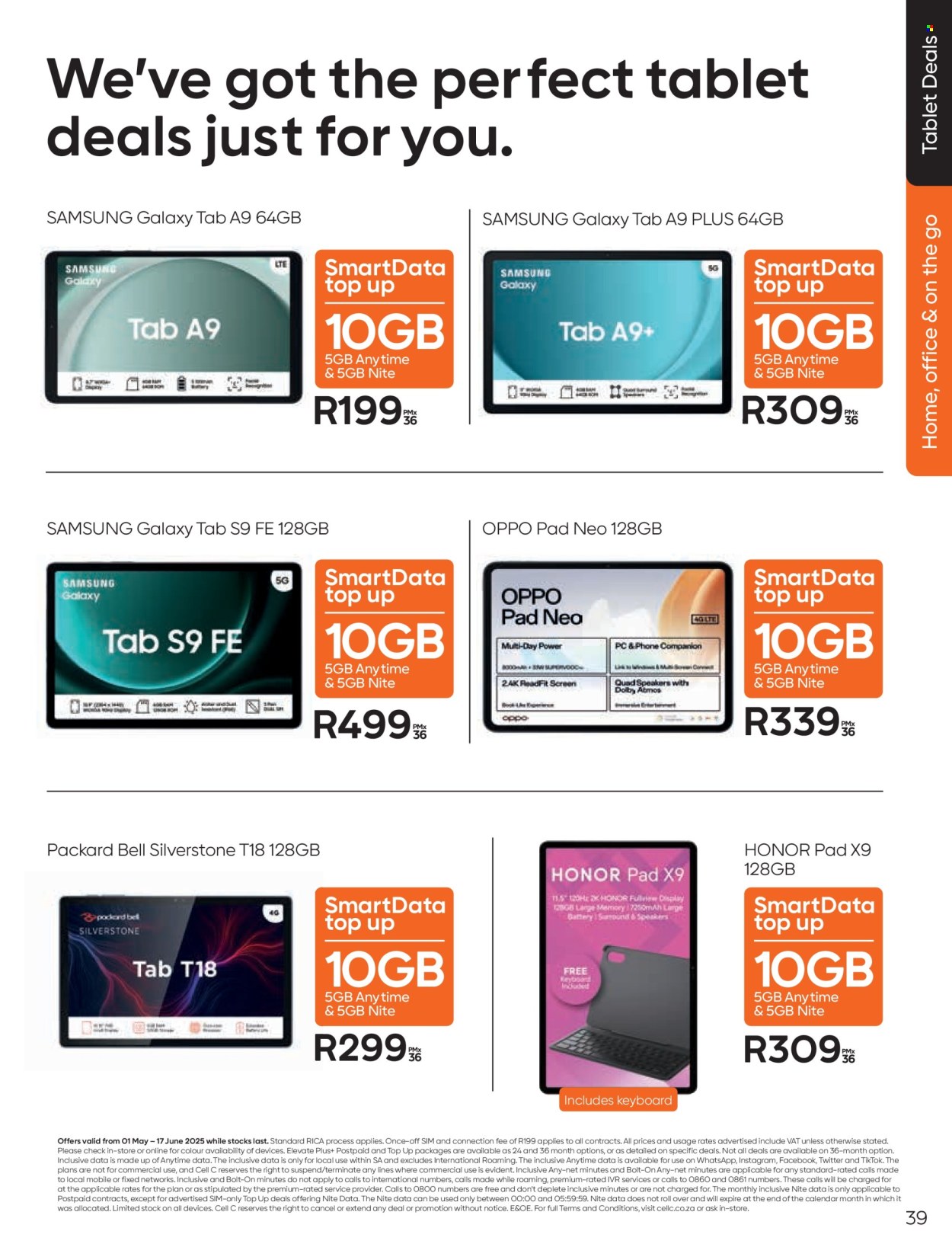 Cell C specials - 05.01.2025 - 06.17.2025. 