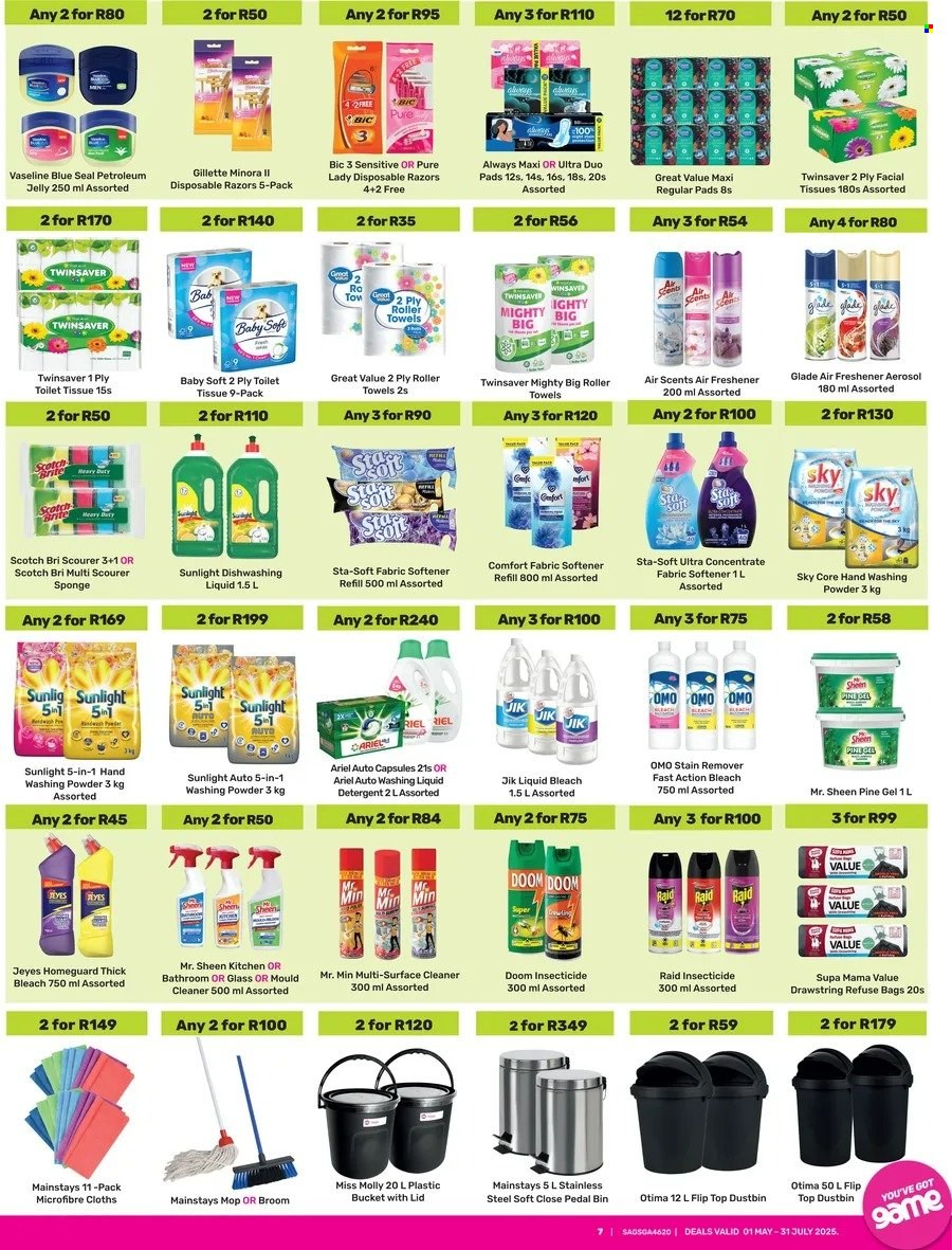 Game specials - 05.01.2025 - 07.31.2025. 