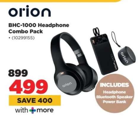 orion BHC-1000 Headphone Combo Pack
