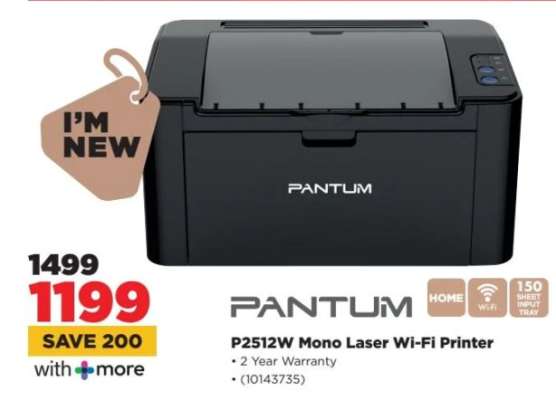 PANTUM P2512W Mono Laser Wi-Fi Printer