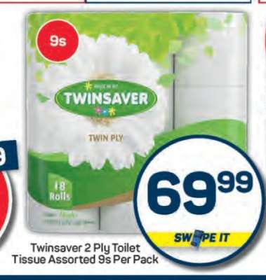 Twinsaver 2 Ply Toilet Tissue