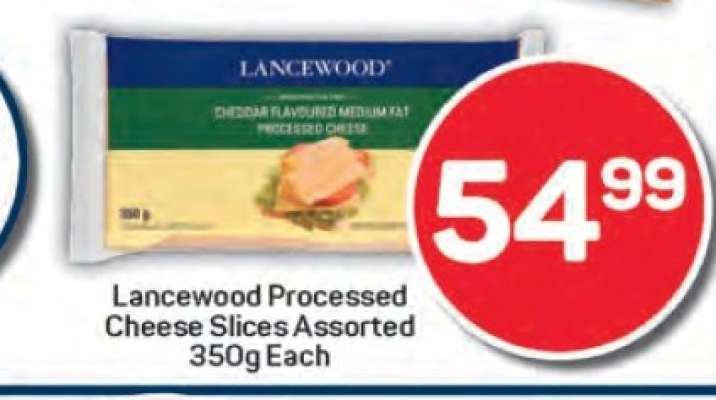 Lancewood Processed Cheese Slices Assorted