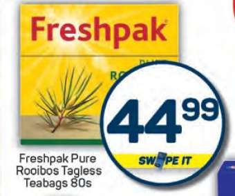 Freshpak Pure Rooibos Tagless Teabags 80s