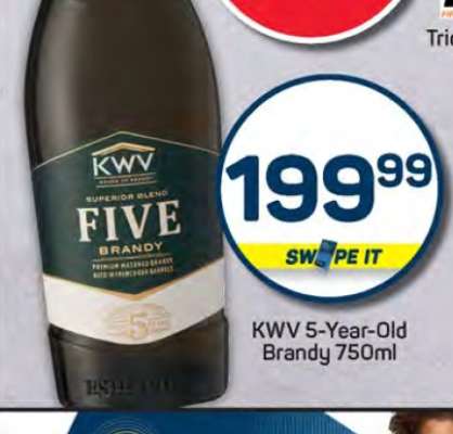 KWV 5-Year-Old Brandy 750ml