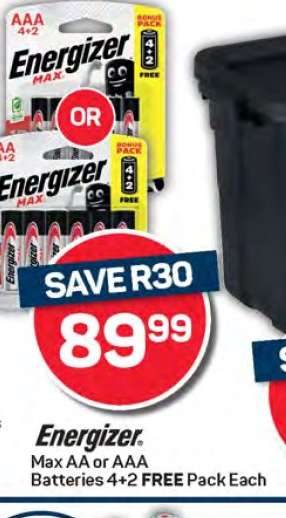 Energizer Max AA or AAA Batteries