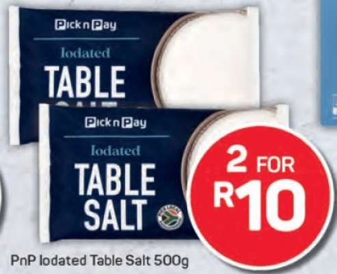 PnP Iodated Table Salt 500g