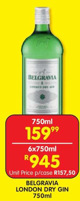 Belgravia London Dry Gin 750ml