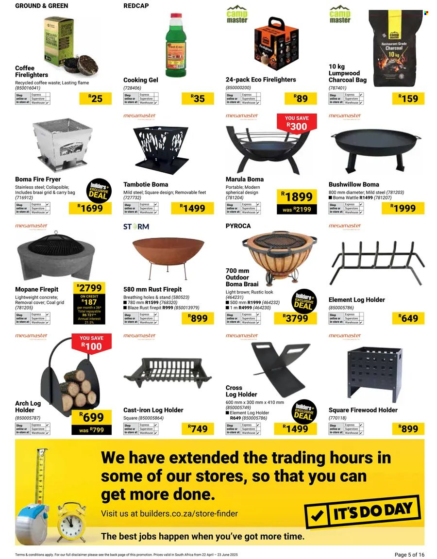 Builders specials - 04.22.2025 - 06.23.2025. 