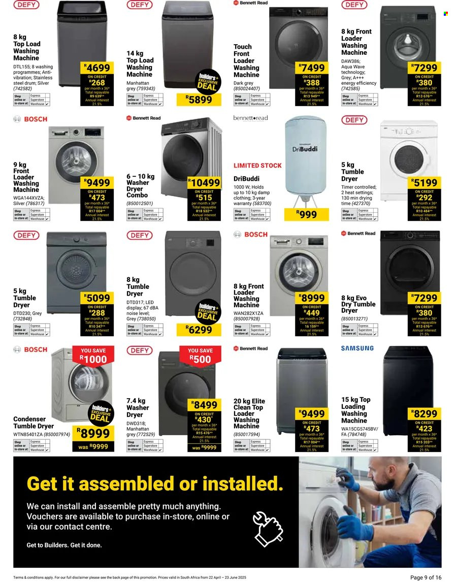 Builders specials - 04.22.2025 - 06.23.2025. 