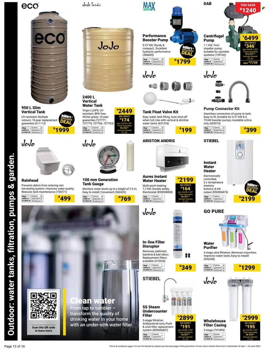 Builders specials - 04.22.2025 - 06.23.2025. 