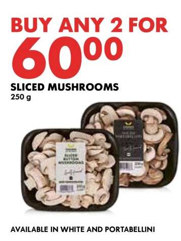 Sliced Mushrooms
