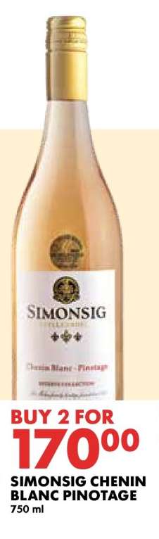 SIMONSIG CHENIN BLANC PINOTAGE