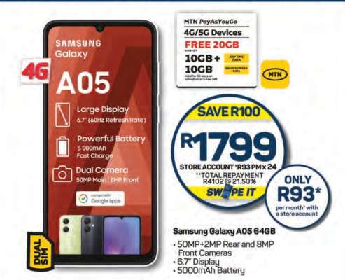 Samsung Galaxy A05 64GB