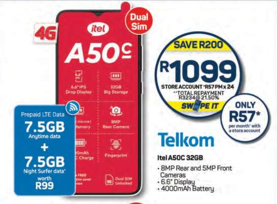 itel A50C 32GB