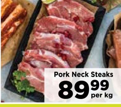 Pork Neck Steaks