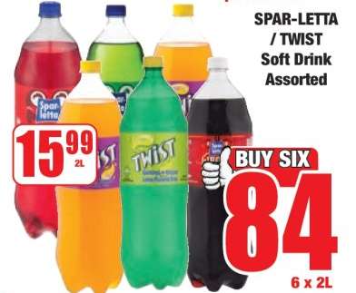 SPAR-LETTA / TWIST Soft Drink Assorted