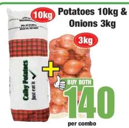 Potatoes 10kg & Onions 3kg