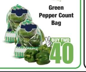 Green Pepper Count Bag