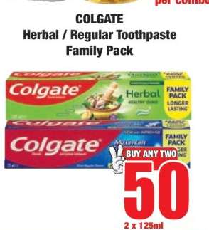 COLGATE Herbal / Regular Toothpaste Family Pack