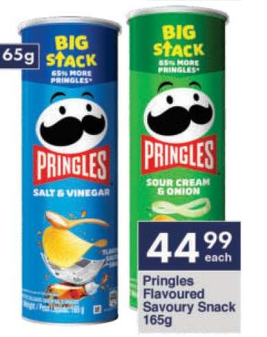 Pringles Flavoured Savoury Snack 165g
