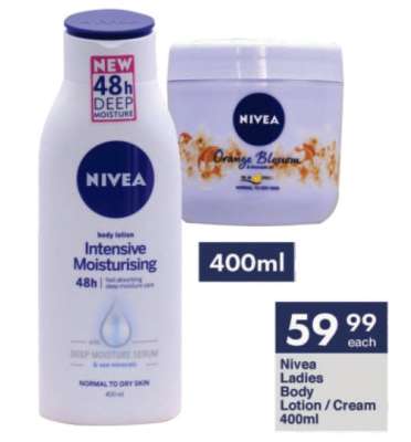 Nivea Ladies Body Lotion / Cream 400ml