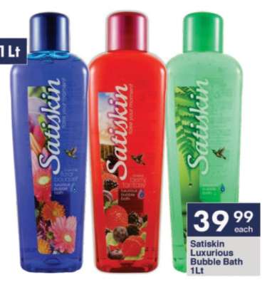 Satiskin Luxurious Bubble Bath 1Lt