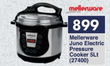 Mellerware Juno Electric Pressure Cooker 5Lt (27400)