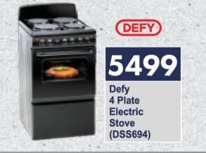Defy 4 Plate Electric Stove (DSS694)