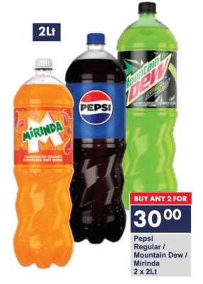 Pepsi Regular / Mountain Dew / Mirinda