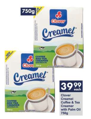 Clover Creamel Coffee & Tea Creamer with Palm Oil 750g