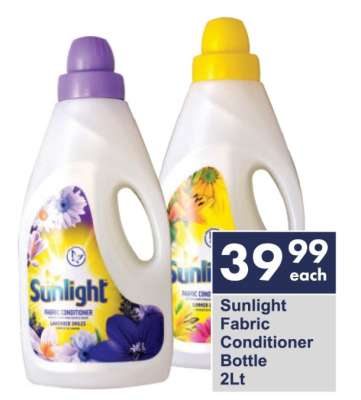 Sunlight Fabric Conditioner Bottle 2Lt