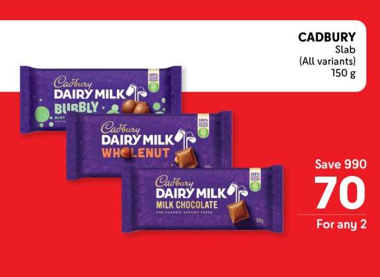 CADBURY Slab (All variants)